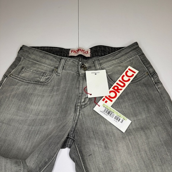 NWT Fiorucci Gray Skinny Jeans Size 26 Made in Tunisia - Picture 6 of 16